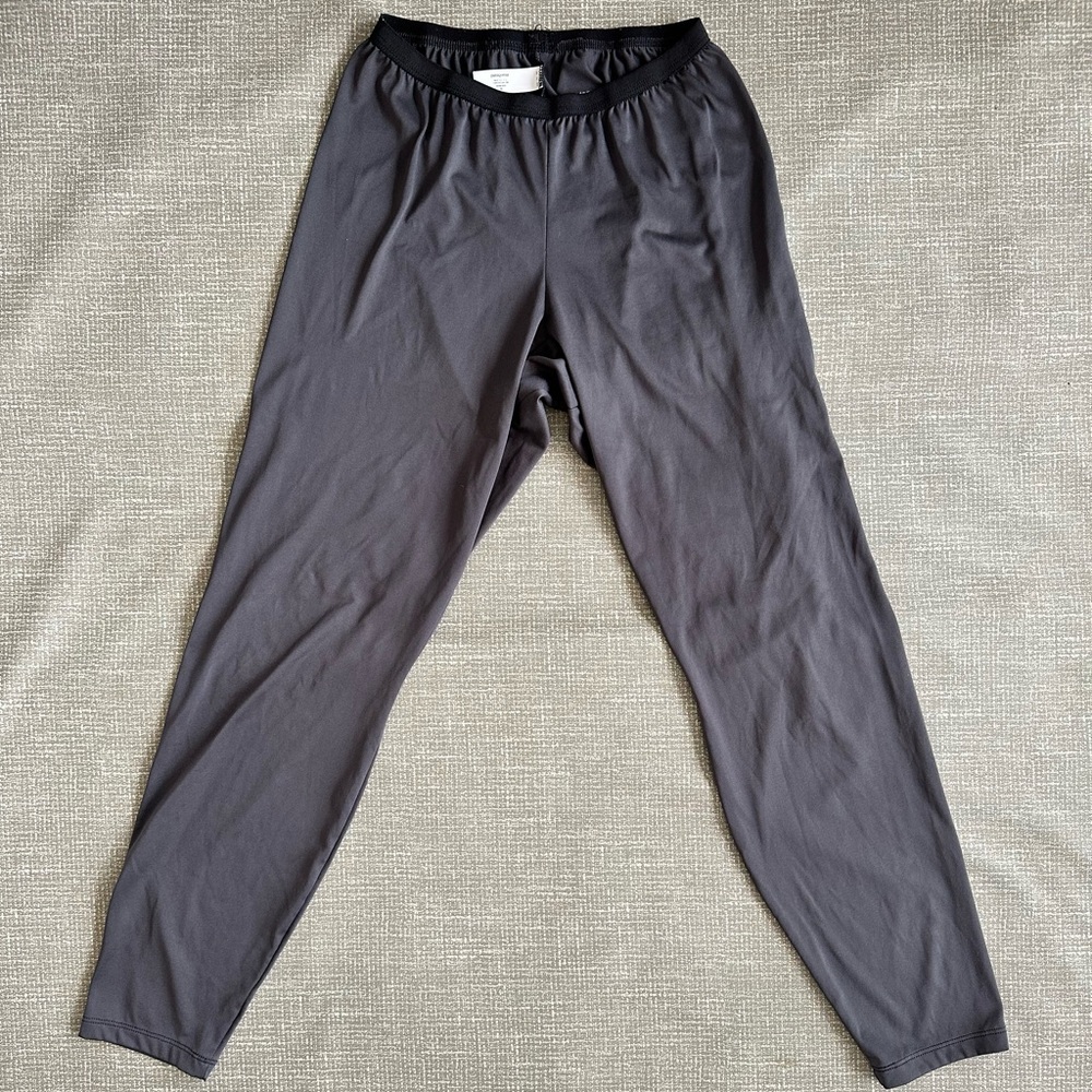 Patagonia Capilene Base Layer Leggings M Gray Thermal Performance Made in USA